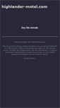 Mobile Screenshot of highlander-motel.com