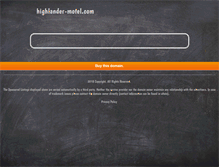 Tablet Screenshot of highlander-motel.com